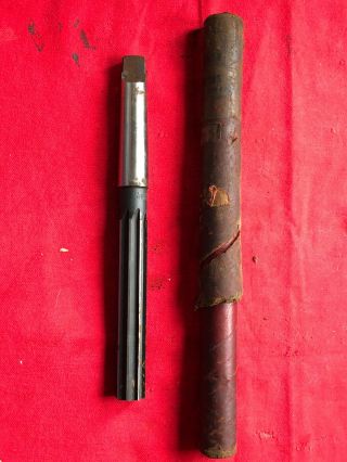 Vintage National 15/16” Tapered Shank Straight Reamer Usa Made