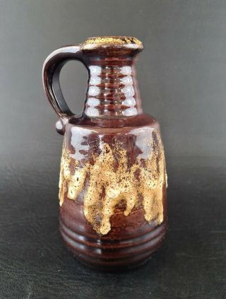 Bay Vase 631 17 Fat Lava Vase Vintage Design West German Pottery Mid Century 60s