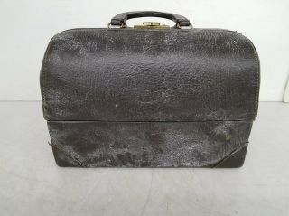 Emdee By Schell Vintage Leather Doctors Bag