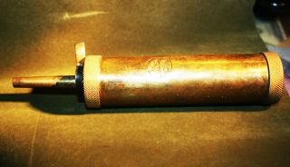 Vintage Brass Cva Black Powder Flask /muzzleloader W/ Accessories