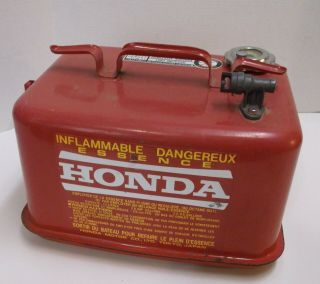 Vintage Honda 3.  4 Gal Outboard Boat Motor Marine Metal Gas Tank