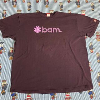 Vintage Element Bam Margera Maroon Graphic T Shirt Adult Xl Cotton Skateboarding