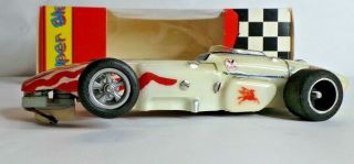 Vintage Parma 1:24 Scale Slot Car White Racer Dynamic Chassis