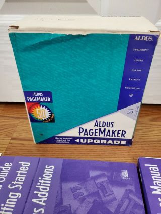 Vintage Aldus Pagemaker Version 5.  0 Macintosh 3