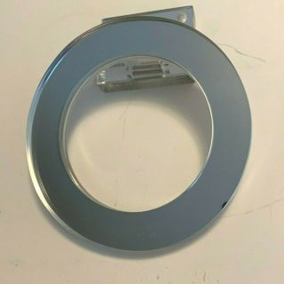 Vintage Mcm Lucite Acrylic Mirrored Towel Ring / Holder Round Retro Mod - 2 Avail