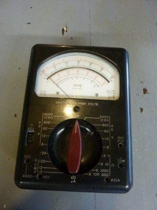 Vintage Triplett Model 630 - A Test Leads Volt - Ohm - Milliammeter