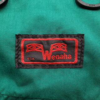 Vintage Wenaha Dog Saddlebags Backpack Bags Green Black Med / Large Made In USA 2