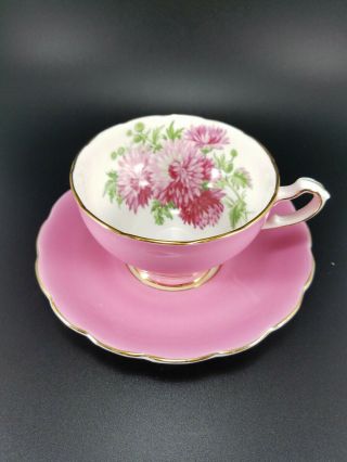 Vintage Adderley Floral Bone China Tea Cup & Saucer Set Staffordshire England