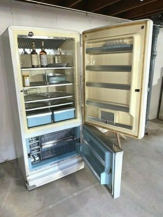 Vintage 1956 General Electric Refrigerator Freezer Combo -
