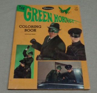 Vintage 1966 Whitman Green Hornet Coloring Book