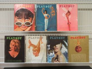 Vintage Playboy Magazines 1965 7 Issues June Thru December