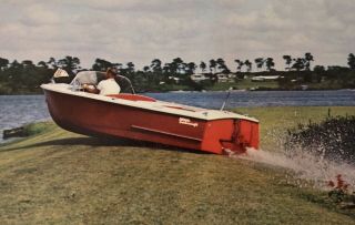 Vintage 1960 Indiana Gear Buehler Turbocraft Jet Age Motor Boat Brochure