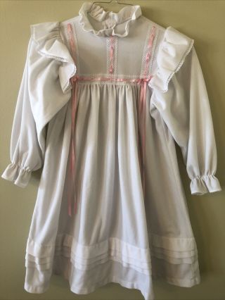 American Girl Samantha Flannel Nightgown Child Size Youth Small