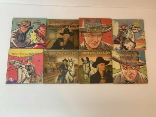 8 Vintage 1951 Hopalong Cassidy Western Story Color Books William Boyd