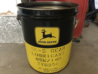 Vintage John Deere Gear Lubricant 5 Gallon Oil Can,  Sweet