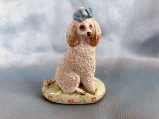 Vintage Basil Matthews Porcelain Figurine - - 2 - 5/8 " Standard Poodle Dog