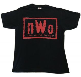 Vintage 90’s 1998 Nwo World Order Wrestling Graphic T - Shirt Mens Size Large
