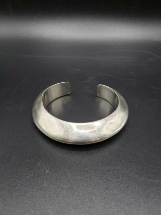 Sterling Silver Cuff Bracelet Vintage Mexico Stamped