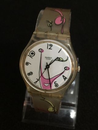 Swatch Vintage Watch,  Swiss Made Ladies Easy Reader Number Design,  New/b