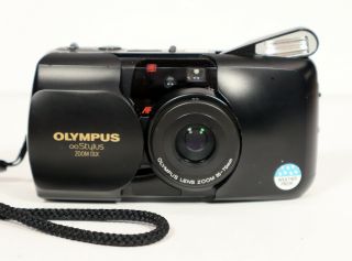 Vintage Olympus Stylus Zoom Dlx 35mm Weatherproof Film Camera With Case
