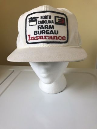 Vintage Farm Bureau K - Brand Trucker Hat Cap Vintage Strapback Full Patch Usa Vtg