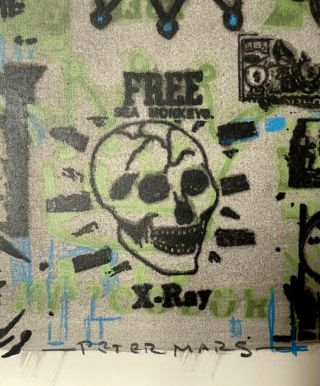 Peter Mars Art Outsider Skulls Vintage 1980s Absurdities Underground Punk