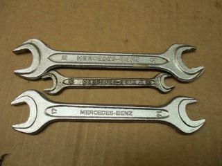Vintage Mercedes Benz Tool Kit Wrenches 17/19mm 17/14mm 10/8mm Din895 4