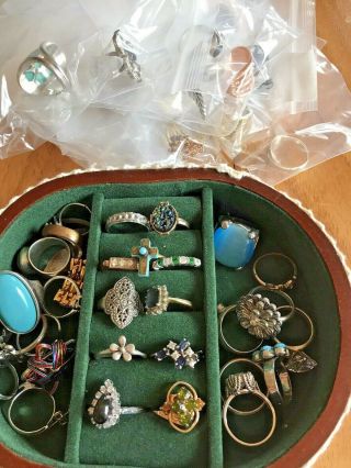 60 Vintage Assortment Of Ring 