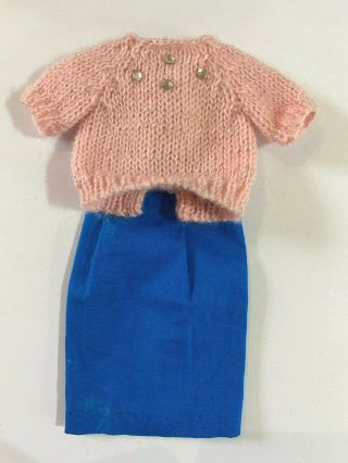 Vintage Ideal Tammy Doll Pretty Precious Pink Jumper & Skirt 1960 