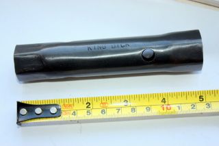 Vintage King Dick Spark Plug Box Spanner Wrench 3/8 - 7/16 Whitworth Mg Tool Kit