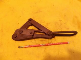 Vintage Klein & Sons Wire Rope & Cable Puller Pulling Tool 1613 - 30 Chicago Grip