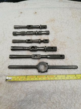 Vintage Engineers Moore & Wright Tap Wrench Holders X 6