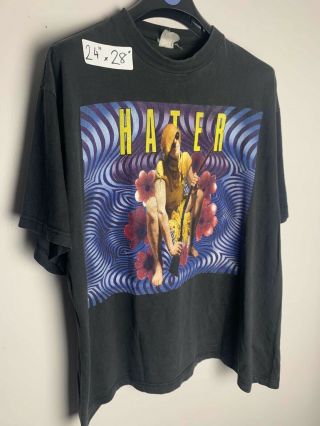 Vintage 1993 Hater Rock Europe Tour Promo T Shirt Tee Xl