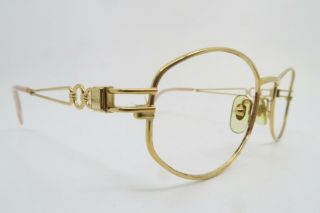 Vintage Gold Filled Henry Jullien Eyeglasses Frames Size 50 - 19 France