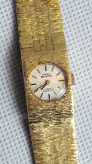 Vintage Swiss Empress 17 Jewels Incabloc Ladies Mechanical Watch