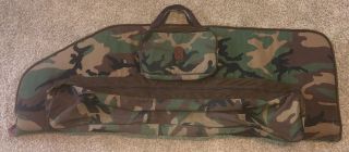 Bob Allen Compound Bow Soft Case Woodland Camo Camouflage Made In The Usa Vtg