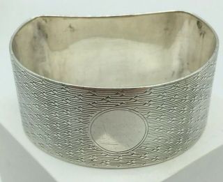 Unengraved Art Deco Silver Napkin Ring S Blanckensee & Sons Ltd Chester 1927