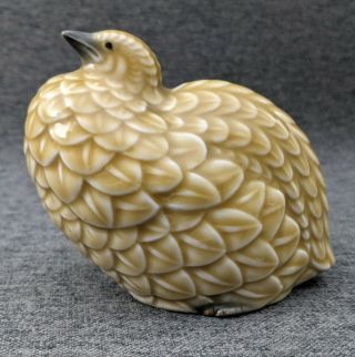 Fine Quality Japanese Porcelain Quail Figurine Antique/vintage