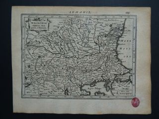1630 Jansson / Mercator Atlas Map Romania - Bulgaria - Serbia - Walachia Servia