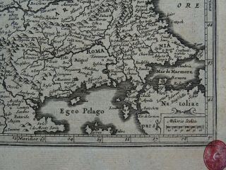 1630 Jansson / Mercator Atlas map ROMANIA - BULGARIA - SERBIA - Walachia Servia 3