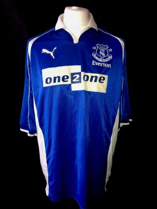 Everton 2000 - 02 Home Vintage Football Shirt -