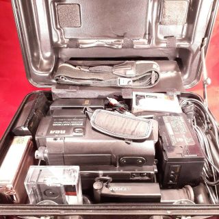 Vintage Rare Rca Vhs - C Camcorder Solid State Image Cc175 Rca Hard Case Package