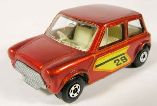 Vintage Lesney Matchbox Superfast 29 Racing Mini Metallic Bronze Orange Labels