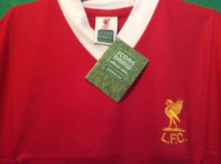 Liverpool FC Retro Vintage Home Football Shirt 1978/79 Score Draw Men’s MED BNWT 2
