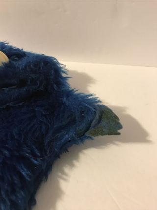 Vintage 1980 Cookie Monster Hand Puppet 8” Sesame Street Jim Henson Plush 2