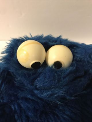 Vintage 1980 Cookie Monster Hand Puppet 8” Sesame Street Jim Henson Plush 3