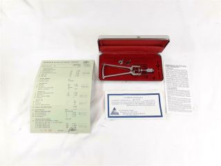 Vintage Schioetz Tonometer With Info Cards In Case Made In Germany