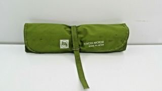Rare Vintage Toyota Motor Tool Kit Roll Bag W/contents Teq Accessories Nr