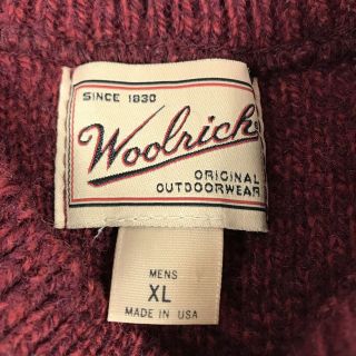 Vintage Woolrich Sweater Vest Mens XL Made in USA Wool Blend Red Green Striped 3