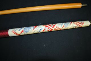 Vintage 1988 Budweiser Beer Pool Cue Stick Authentic Anheuser Busch 57 